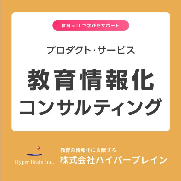 プロダクト・サービス　教育情報化コンサルティング